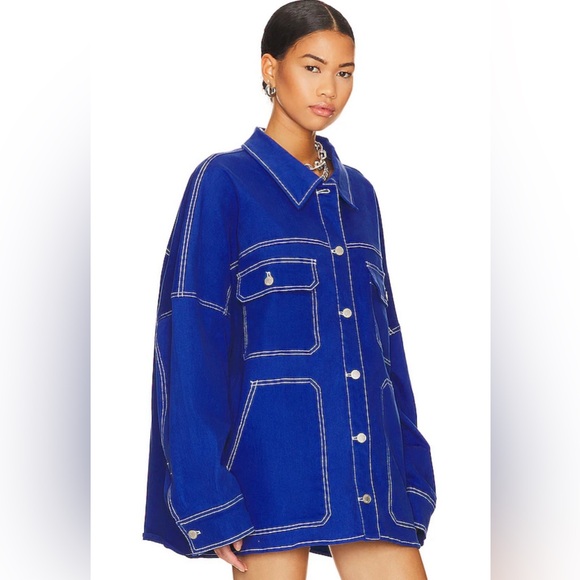 BY.DYLN Cooper Jacket in Cobalt - Picture 3 of 5